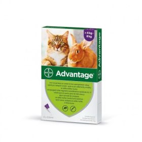   Advantage Spot on 4kg feletti macskák és nyulak részére 4x08ml
