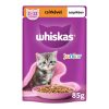 Whiskas 28x85g Junior alutasakos macskaeledel csirkehússal aszpikban kölyök macskák számára