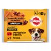 Pedigree 4x100g Marhával + Bárány, Pulyka + Répa Mártásban Alutasak DH06G