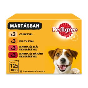   Pedigree Alutasak 12x100g ZÖLD Vegyes Válogatás Mártásban CS56T