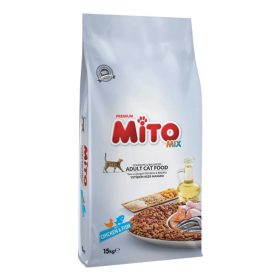 Mito Mix Color Cat 15kg Csirke és Hal Száraz macskaeledel
