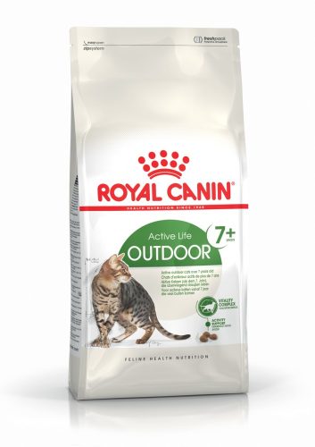 ROYAL CANIN OUTDOOR 7+ - szabadba gyakran kijáró, aktív idősödő macska száraztáp  (10 kg)