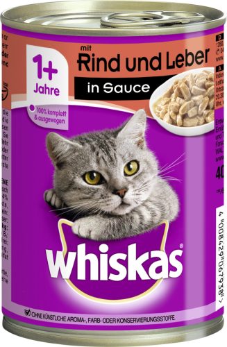 Whiskas 400g Marha+Máj Szósz