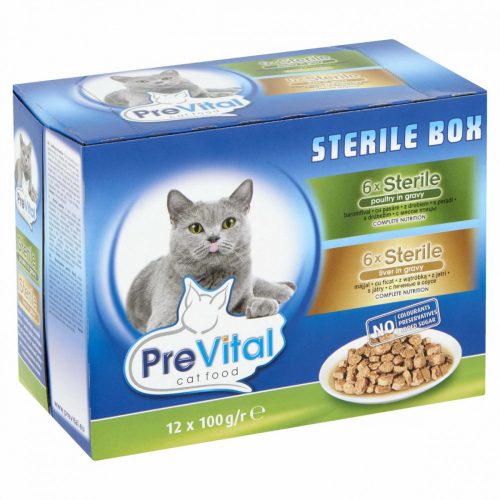 Prevital 12x100g Steril Alutasak (baromfi, máj)