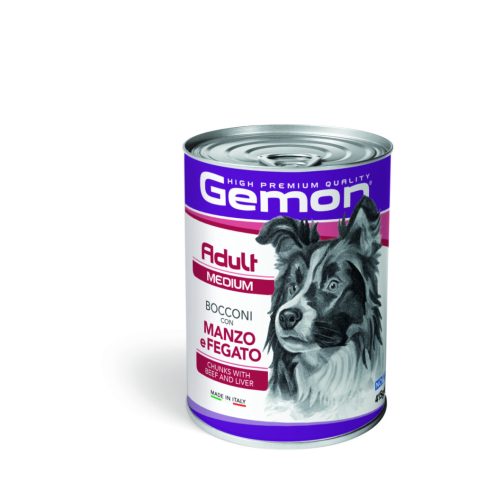 Gemon Dog Konzerv Medium Adult 415g Marhával és Májjal