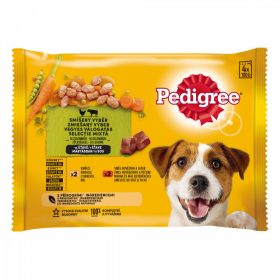   Pedigree 4x100g Csirke, Marha + Máj + Zöldség Mártásban Alutasak DH06H