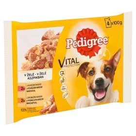   Pedigree 4x100g Marhával + Máj, Baromfi Aszpikban Alutasak DR36F