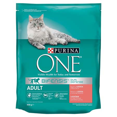 Purina One Adult Lazacos Száraz macskaeledel 800g