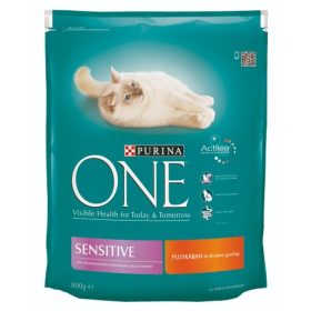 Purina One Sensitive Pulykás Száraz macskaeledel 800g 015