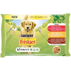   Friskies Dog 4x85g Adult aszpikos Alutasakos kutyaeledel 1652
