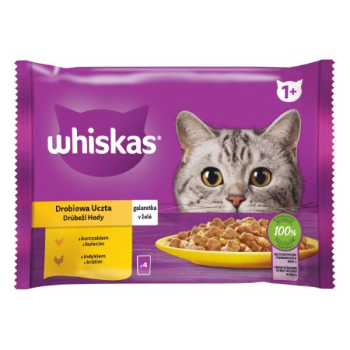 Whiskas 4x85g Baromfi lakomák aszpikban DB94W