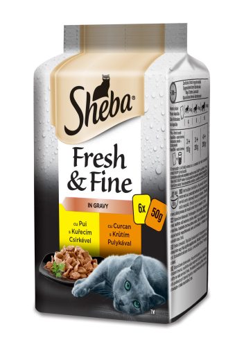 Sheba Mini 6x50g Csirke+Pulyka alutasakos macskaeledel