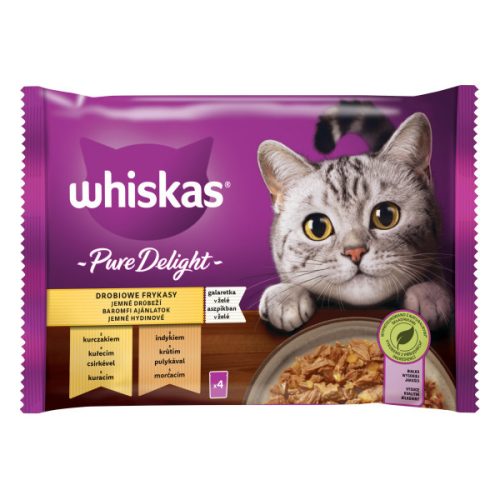 Whiskas 4x85g Pure Delight Baromfi ajánlatok aszpikban DG83S