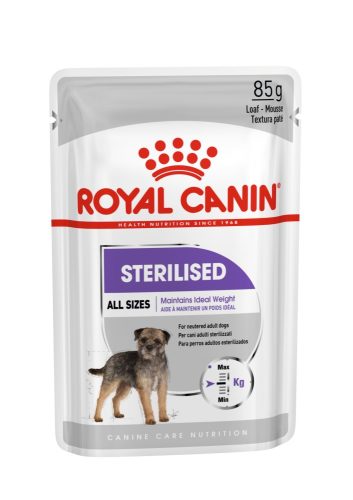 ROYAL CANIN STERILISED - nedves táp ivartalanított felnőtt kutyák részére (12*85g)