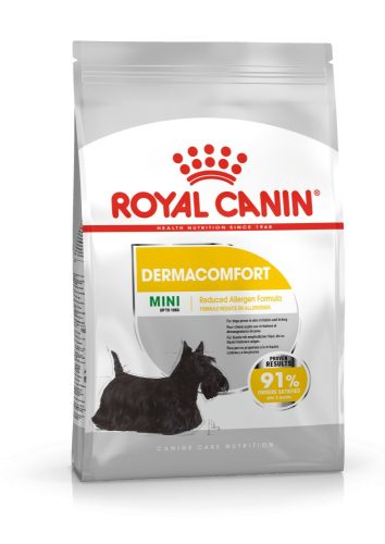 ROYAL CANIN MINI DERMACOMFORT - száraz táp bőrirritációra hajlamos, kistestű felnőtt kutyák részére (3 kg)