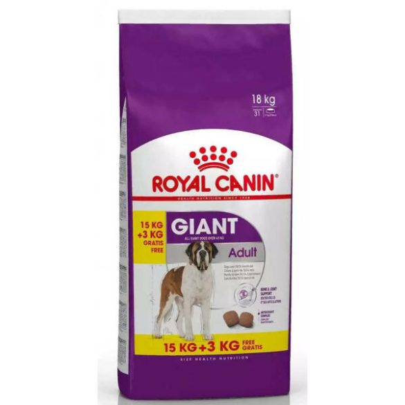 ROYAL CANIN GIANT ADULT 15+3 kg Száraz kutyatáp