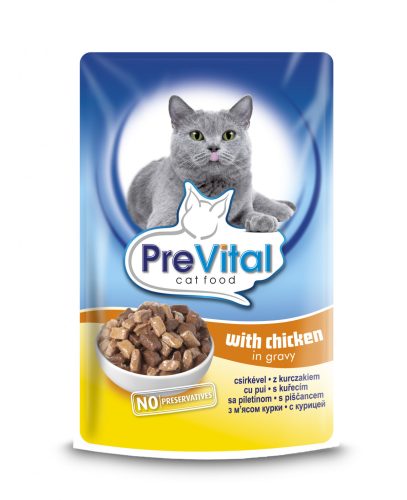 Prevital 100g Csirke Szószban Alutasakos Macskaeledel