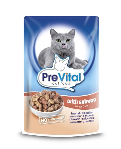 Prevital 100g Lazac Szószban Alutasakos Macskaeledel