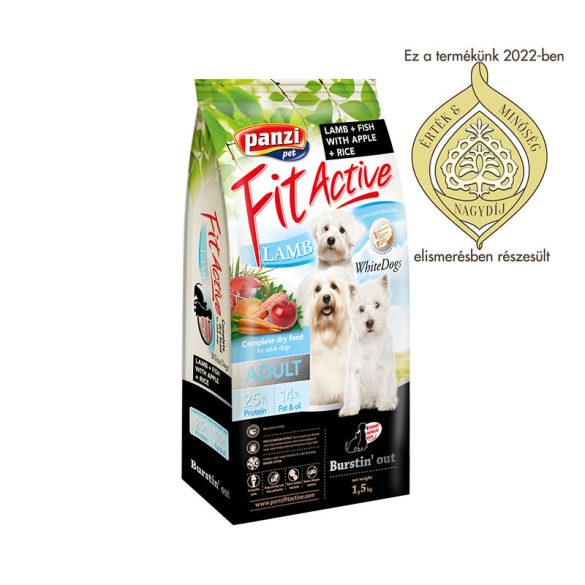 FitActive 1,5kg White Dogs Bárány+Rizs