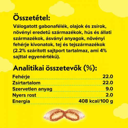 Dreamies jutalomfalat macskák számára Mega Pack 180g Sajttal
