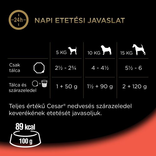 Cézár 150g Pástétom Marha + Máj Alutálca