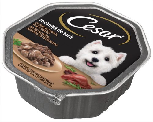 Cézár 150g Szósz Pulyka + Marha Alutálca