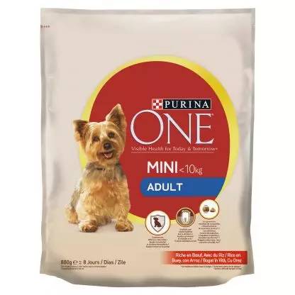 Purina ONE Mini ADULT Marhában gazdag száraz kutyaeledel 800g