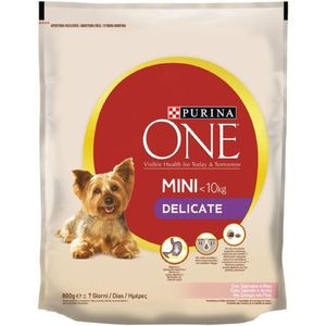 Purina ONE Mini Sensitive Lazaccal száraz kutyaeledel 800g