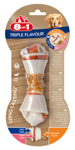 8in1 Triple Flavour Rágócsont M 65g