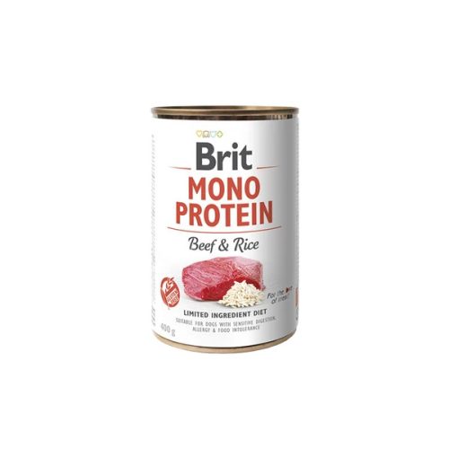 Brit Mono Protein Marha és Barna rizs 400g Kutyakonzerv 