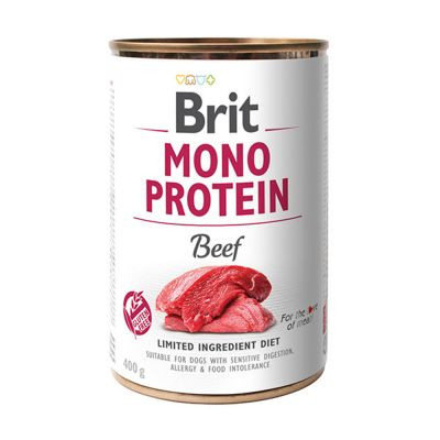 Brit Mono Protein Marha és Rizs 400g Kutyakonzerv 