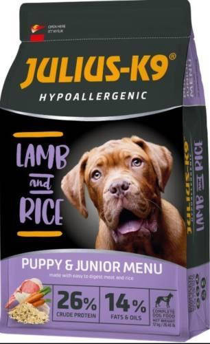 JULIUS-K9 HighPremium 12kg PUPPY&JUNIOR Hypoallergenic Bárány és Rizs