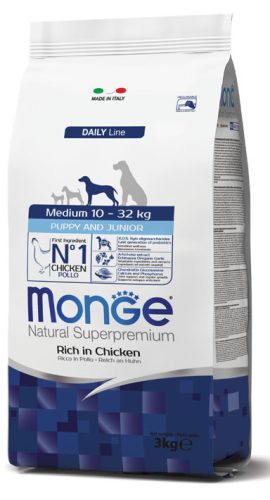 Monge Dog Daily Line 3kg Médium Puppy&Junior