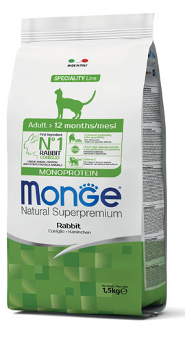 Monge Cat 1,5kg Monoprotein Nyúl