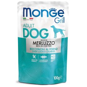 Monge Dog Grill 100g Alutasak Tőkehal