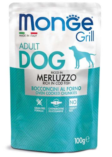 Monge Dog Grill 100g Alutasak Tőkehal