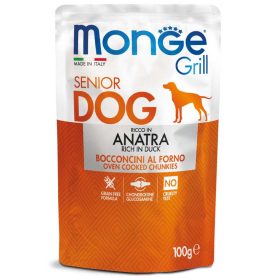 Monge Dog Grill 100g Alutasak Senior Kacsa