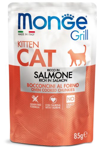 Monge Cat Grill 85g Alutasak Kitten Lazac