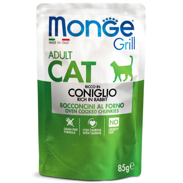 Monge Cat Grill 85g Alutasak Nyúl