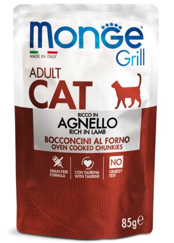 Monge Cat Grill 85g Alutasak Bárány