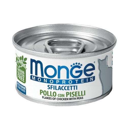 Monge Cat Monoprotein Flakes 80g 100% Csirke + Borsó