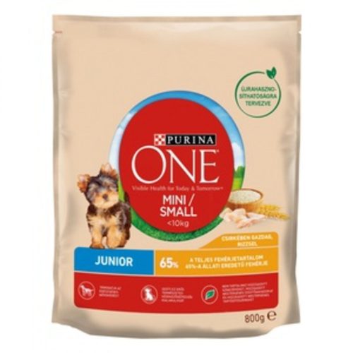 Purina One Mini Junior Csirke Száraz kutyaeledel 800g