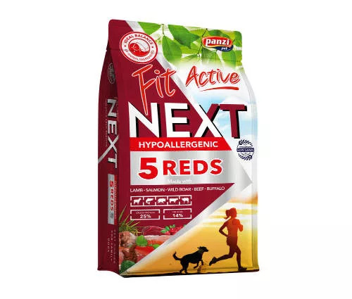 Panzi FitActive NEXT 3kg Hypoallergenic Adult FIVE REDS
