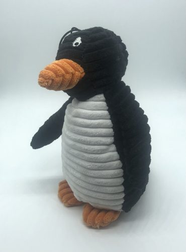 Plüss kutyajáték -pingvin- 30cm - sípolós - fekete