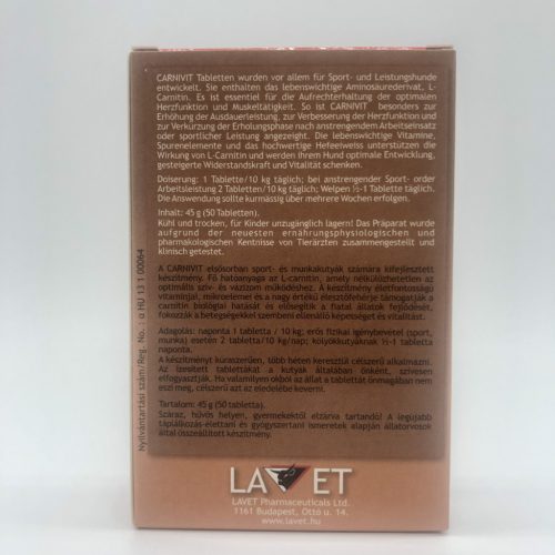 LAVET Carnivit tabl.kutyának 50db