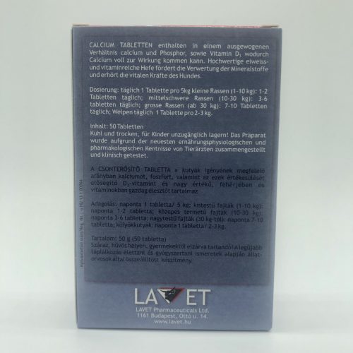 LAVET Csonterősítő tabl. kutyának 50db