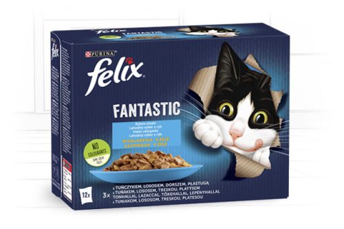 Félix 12x85g Fantastic Halas Válogatás  Aszpikban