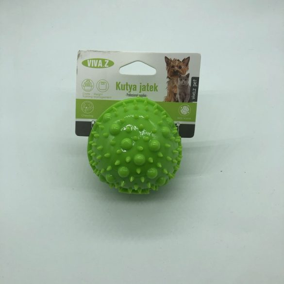Felezett labda - fogzást segítő kutyajáték - világos zöld