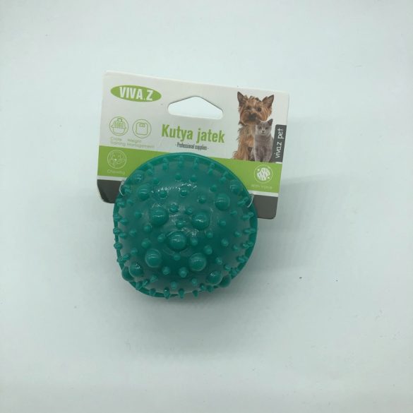 Felezett labda - fogzást segítő kutyajáték - sötét zöld
