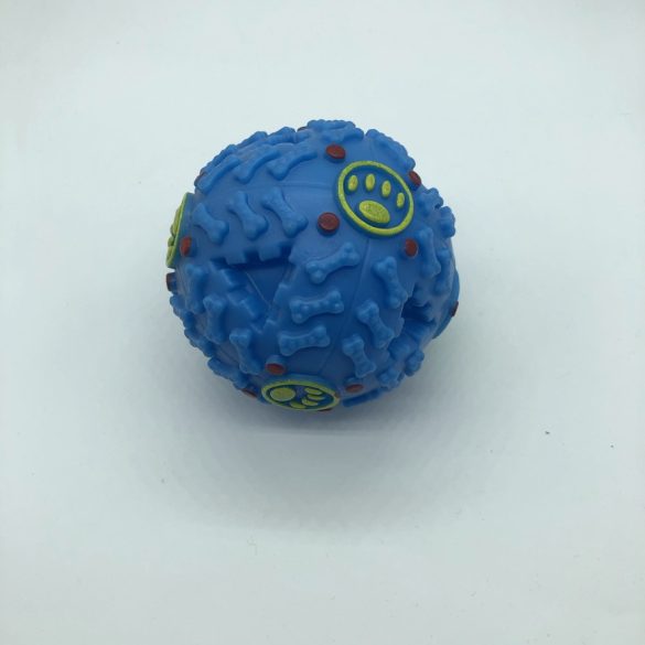 Viccesen sípolós gumilabda - 10cm - kék